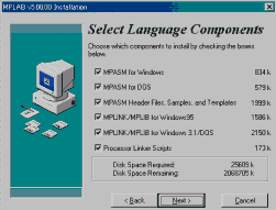 Select Language Components